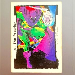 1990 Comic Images Marvel Todd McFarlane Series 2 The Prowler #4 Spiderman